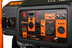 WEN DF623X 6250-Watt 120-Volt/240-Volt Dual Fuel Electric Start Portable Generator with Wheel Kit and CO Shutdown Sensor, Black Gronata
