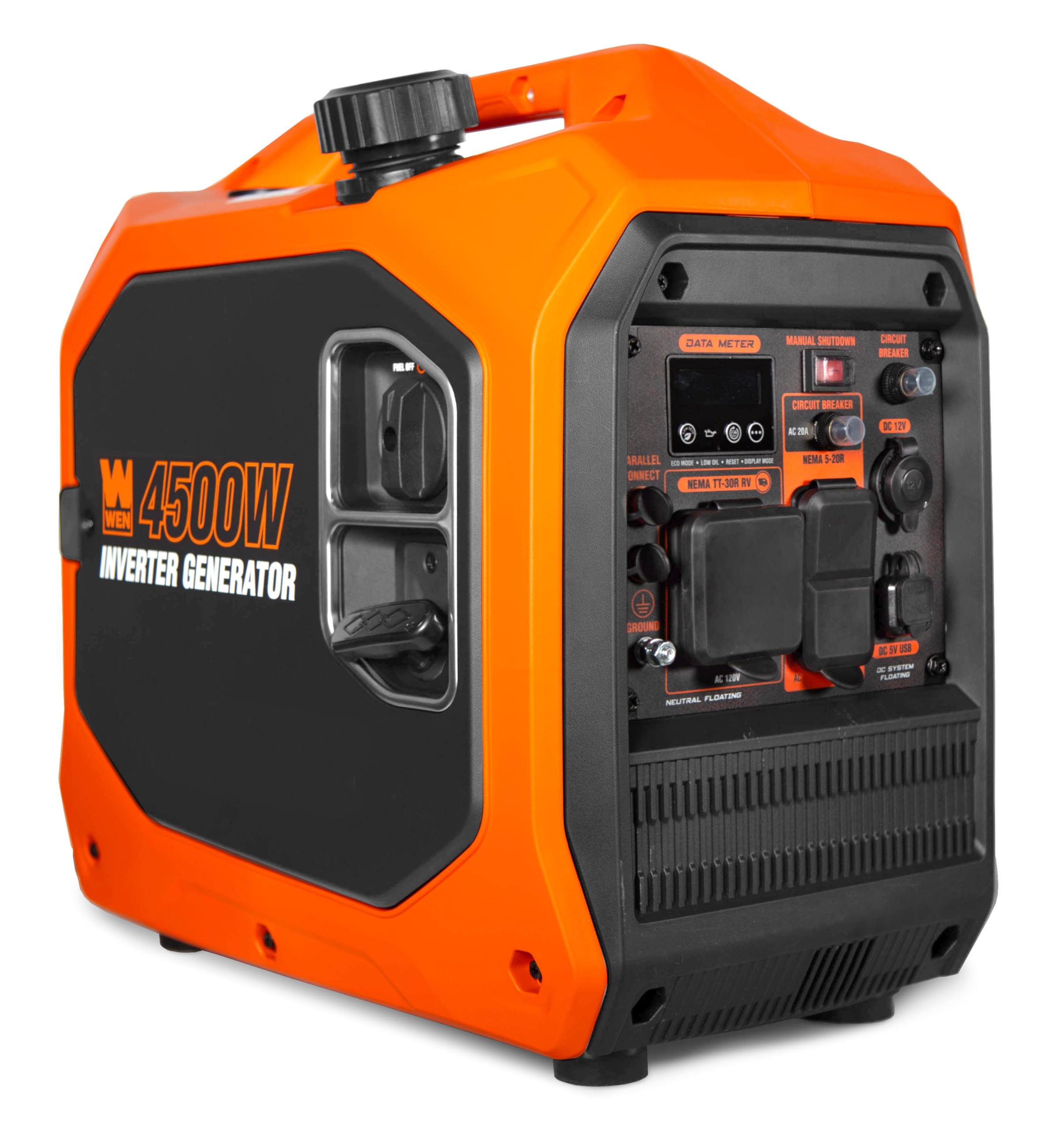 WEN Quiet and Lightweight 3600-Watt Dual Fuel RV-Ready Portable Inverter Generator with Fuel Shut Off and CO Watchdog (DF360iX) Gronata