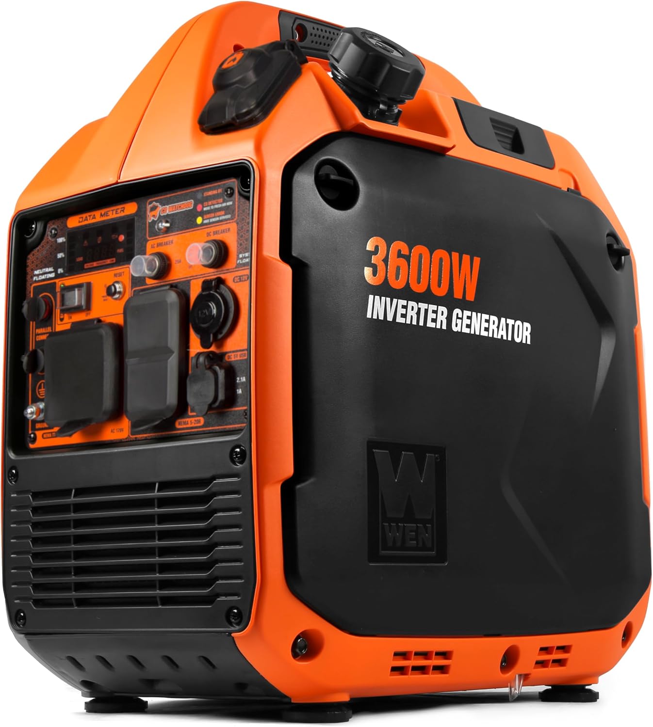 WEN Quiet and Lightweight 3600-Watt Dual Fuel RV-Ready Portable Inverter Generator with Fuel Shut Off and CO Watchdog (DF360iX) Gronata