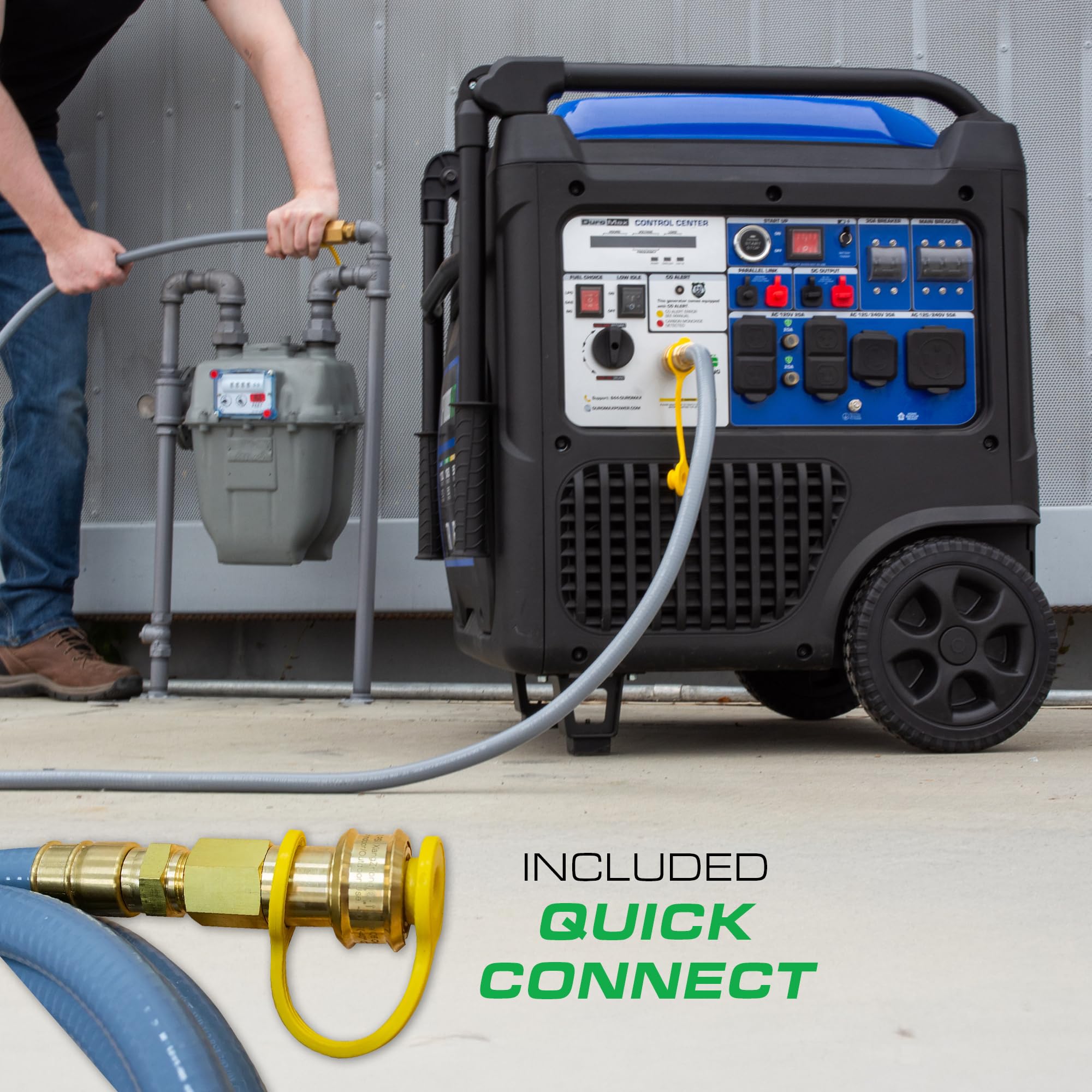 DuroMax XP2300iH 2,300-Watt Dual Fuel Portable Digital Inverter Generator - Gas & Propane, RV & Emergency Ready Gronata