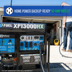 DuroMax XP13000HX 13,000-Watt Dual Fuel Portable Generator - Gas & Propane, Electric Start, Whole Home Power Backup, Transfer Switch Ready, RV & Emergency Ready Gronata