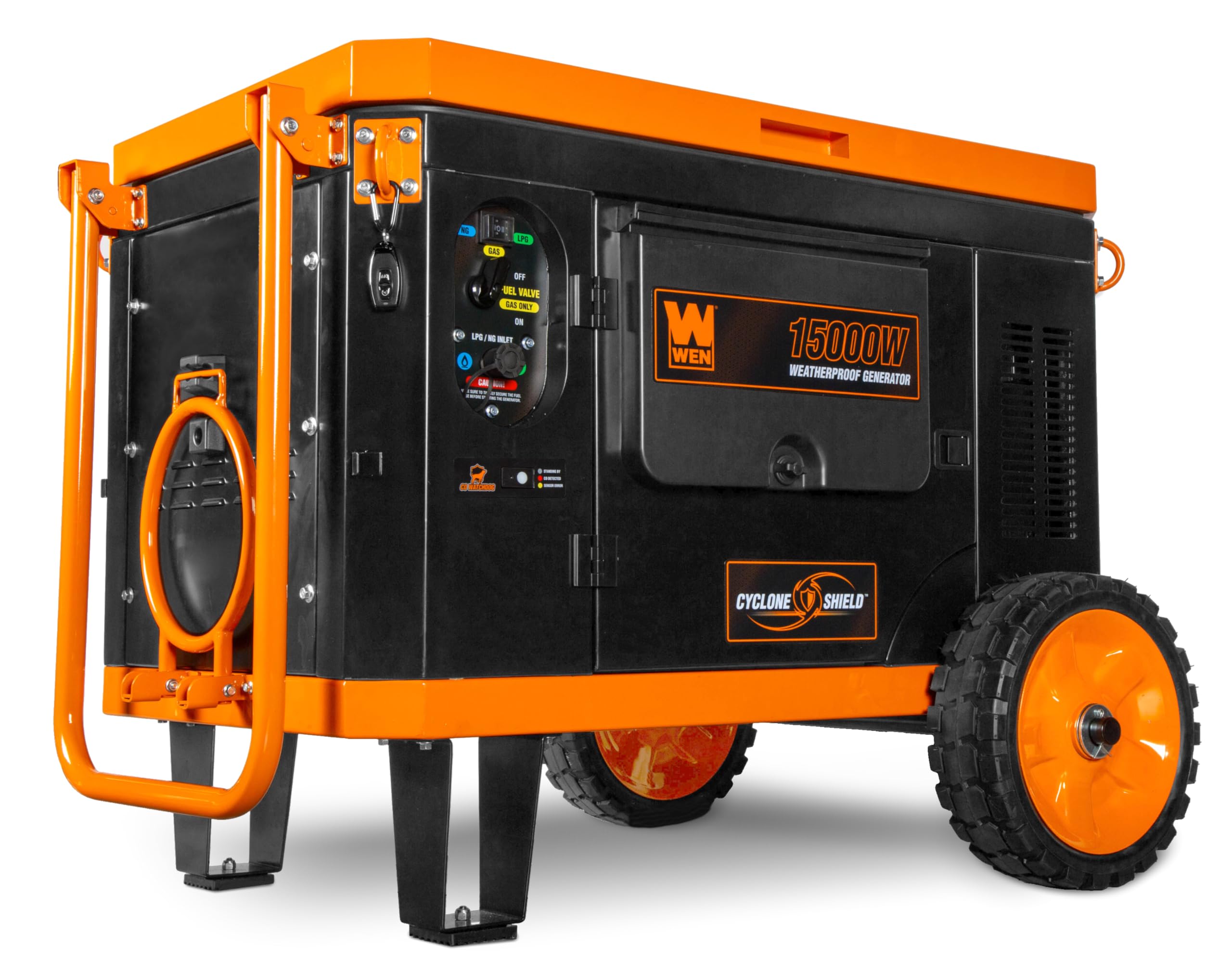 WEN 11,000-Watt 120V/240V Dual Fuel Portable Generator with Wheel Kit and Electric Start (DF1100T) Gronata