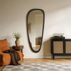 WallBeyond Asymmetrical Mirror, Irregular Mirror Full Length, Boho Wall Mirrors Decorative for Bedroom Living Room Entryway Hall, Mid Century Modern Decor 48" H x 22" W Gronata