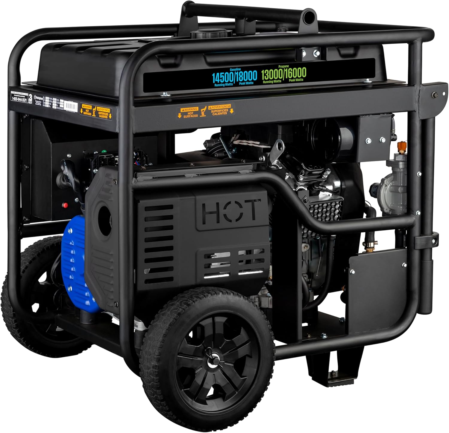 Westinghouse 18000 Peak Watt Dual Fuel Home Backup Portable Generator, Remote Electric Start, Transfer Switch Ready, Gas & Propane Powered, CO Sensor Gronata