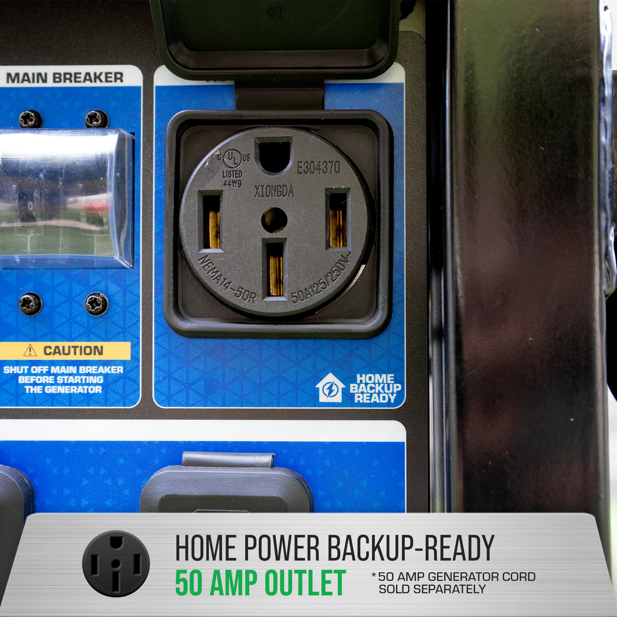 DuroMax XP12000HX 12,000-Watt Dual Fuel Portable Generator - Gas & Propane, Electric Start, Whole Home Power Backup, Transfer Switch Ready, RV & Emergency Ready Gronata