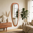 WallBeyond Asymmetrical Mirror, Irregular Mirror Full Length, Boho Wall Mirrors Decorative for Bedroom Living Room Entryway Hall, Mid Century Modern Decor 48" H x 22" W Gronata