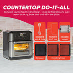 Instant Pot 6QT VORTEX Plus Air Fryer, 6-in-1, Air Fry, Broil, Dehydrate, Crisp, Roast, Reheat, Bake, Dishwasher-Safe Airfryer basket, from the Makers of Instant Pot, Stainless Steel Gronata
