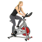 Sunny Health & Fitness Indoor Cycling Exercise Bike with SPD pedals - SF-B1509, White, 47 L x 20 W x 47 5 H Gronata