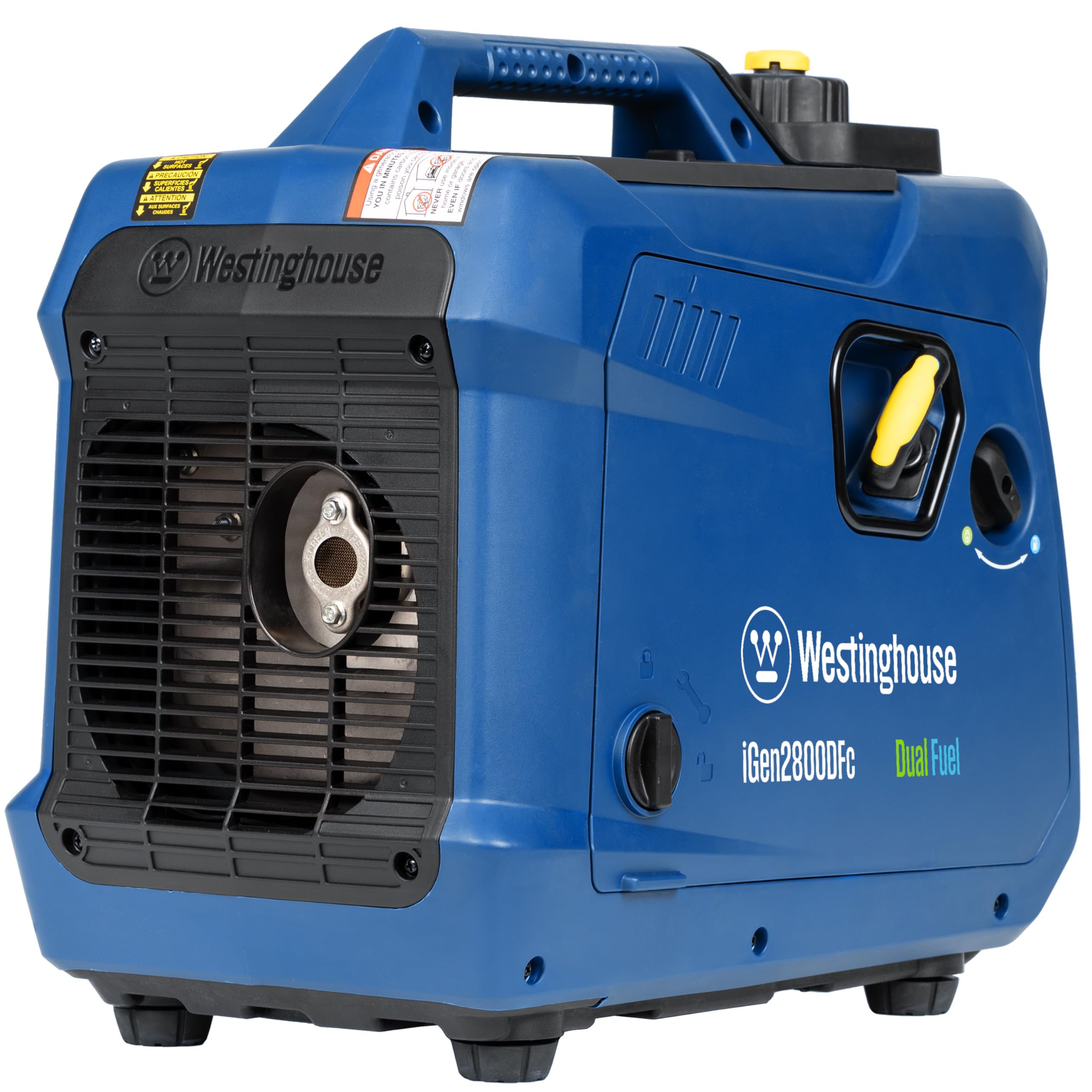 Westinghouse 1500 Peak Watt Super Quiet & Lightweight Portable Inverter Generator, Gas Powered, CO Sensor, Parallel Capable, Long Run Time,Blue Gronata
