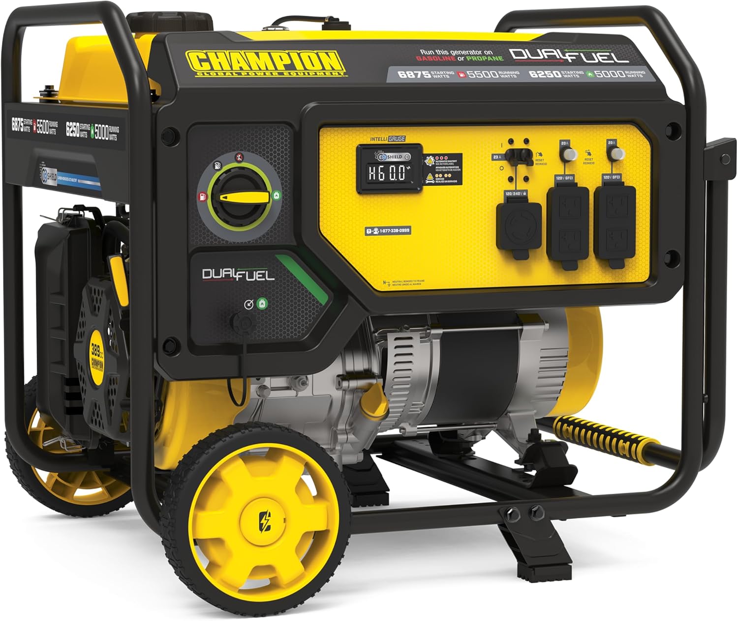 Champion Power Equipment 6875-Watt Dual Fuel Portable Generator with Free 3-Year Warranty Gronata