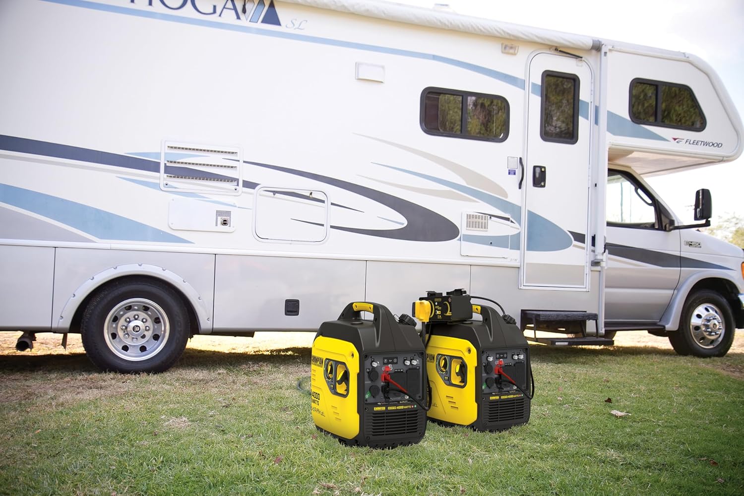 Champion Power Equipment 4000-Watt Dual Fuel RV Ready Portable Inverter Generator with Quiet Technology and Free 3-Year Warranty Gronata