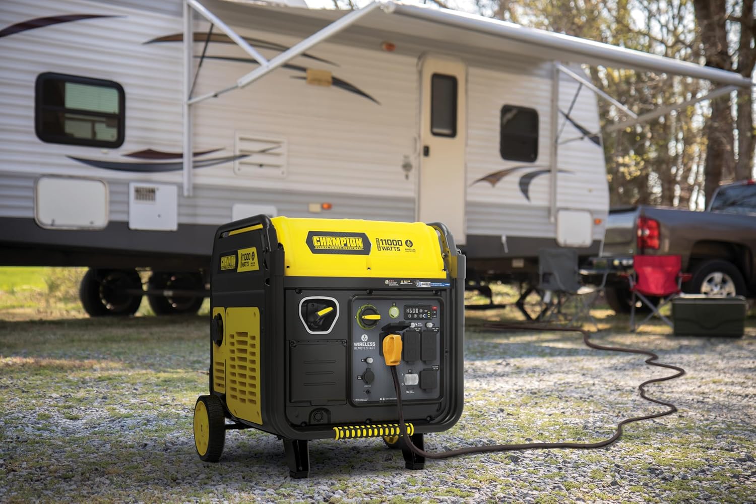 Champion Power Equipment 11,000-Watt Wireless Remote Start Home Backup Portable Inverter Generator with Quiet Technology and Free 3-Year Warranty Gronata