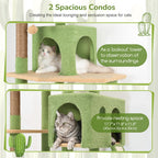 Globlazer Heavy Duty Cat Tree, 70 inch Sturdy Cat Tree for Indoor Cats Extra Large Cat Tower with Scratching Post, Hammock, Cat Condo for Adult Cats Kittens, F70 Pro, Light Grey Gronata