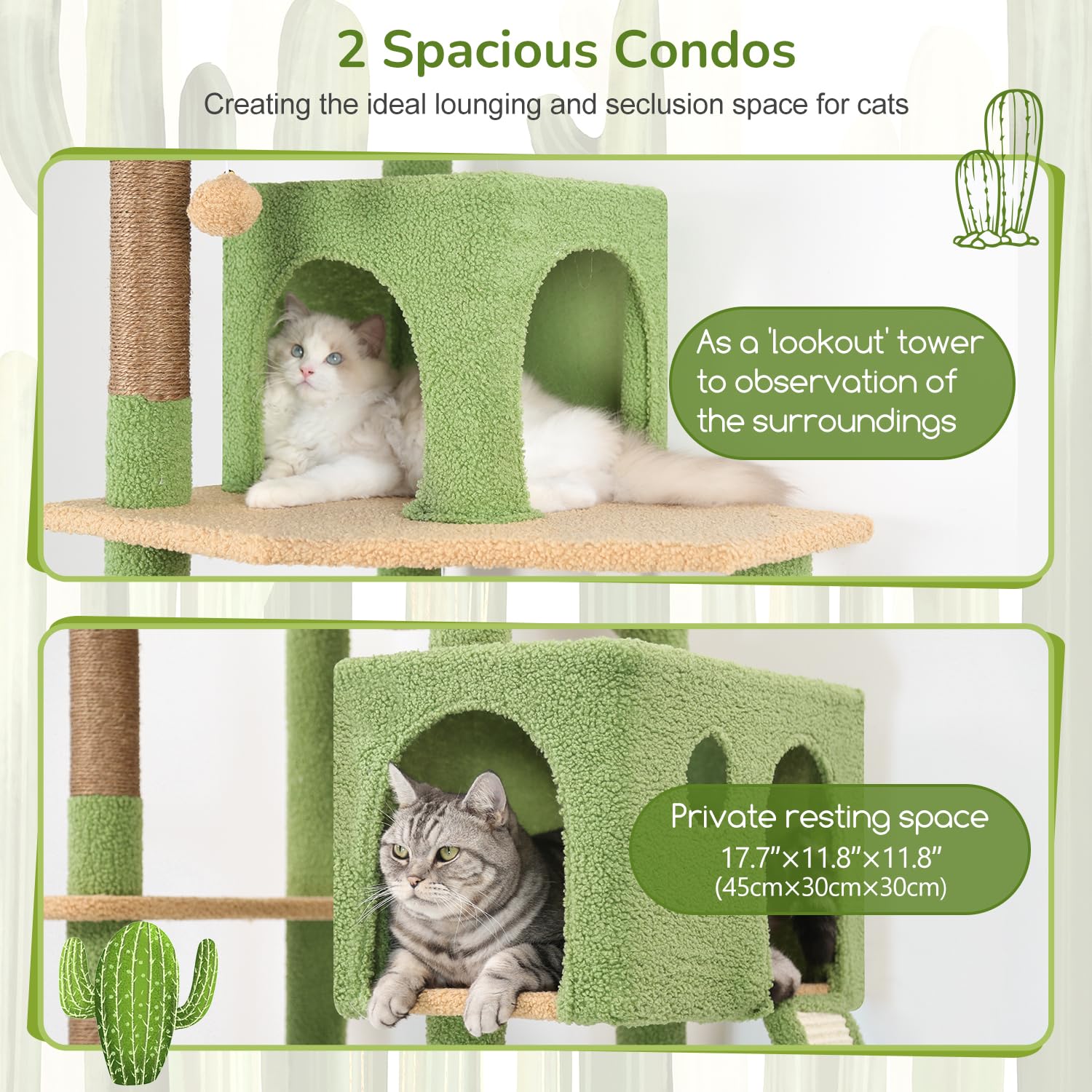 Globlazer Heavy Duty Cat Tree, 70 inch Sturdy Cat Tree for Indoor Cats Extra Large Cat Tower with Scratching Post, Hammock, Cat Condo for Adult Cats Kittens, F70 Pro, Light Grey Gronata