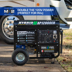 DuroMax XP13000EH 13,000-Watt Dual Fuel Portable Generator - Gas & Propane, Electric Start, Whole Home Backup Power, Transfer Switch Ready, RV & Emergency Ready Gronata
