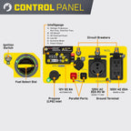Champion Power Equipment 4,500-Watt Electric Start Dual Fuel RV Ready Portable Open Frame Inverter Generator with Quiet Technology and Free 3-Year Warranty Gronata