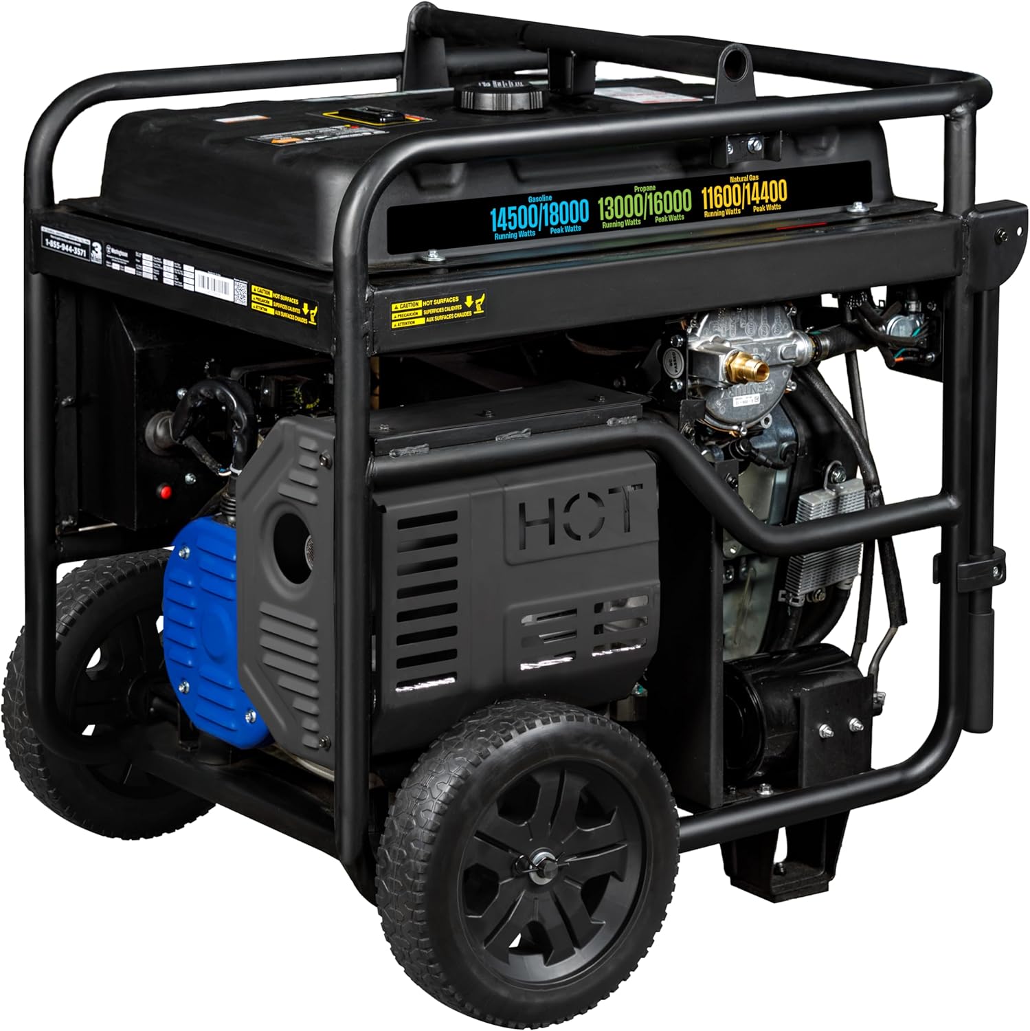Westinghouse 18000 Peak Watt Tri-Fuel Home Backup Portable Generator, Remote Electric Start, Transfer Switch Ready, Gas, Propane, and Natural Gas Powered, CO Sensor Gronata