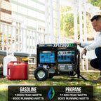 DuroMax XP12000HX 12,000-Watt Dual Fuel Portable Generator - Gas & Propane, Electric Start, Whole Home Power Backup, Transfer Switch Ready, RV & Emergency Ready Gronata