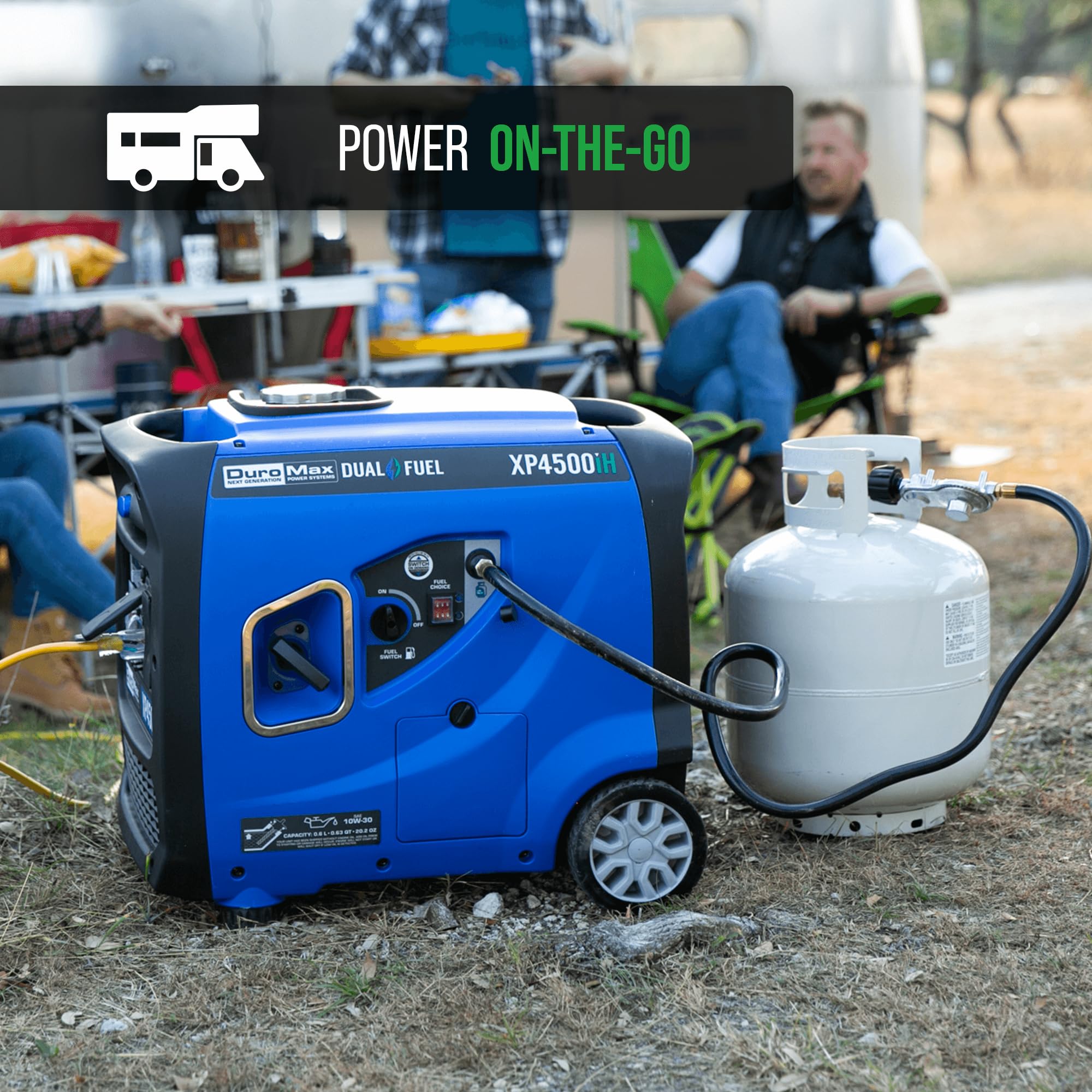 DuroMax XP4500iH 4,500-Watt Dual Fuel Portable Digital Inverter Generator - Gas & Propane, Remote Electric Start, RV & Emergency Ready Gronata