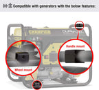 Champion Power Equipment 40065 Wheel Kit with Folding Handle and Never Flat Tires, for 2800-4750-Watt Generators, Black Gronata