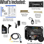 Westinghouse 12500 Peak Watt EFI Tri-Fuel Home Backup Portable Generator, Remote Electric Start, Transfer Switch Ready, Gas, Propane, and Natural Gas Powered, CARB Compliant Gronata