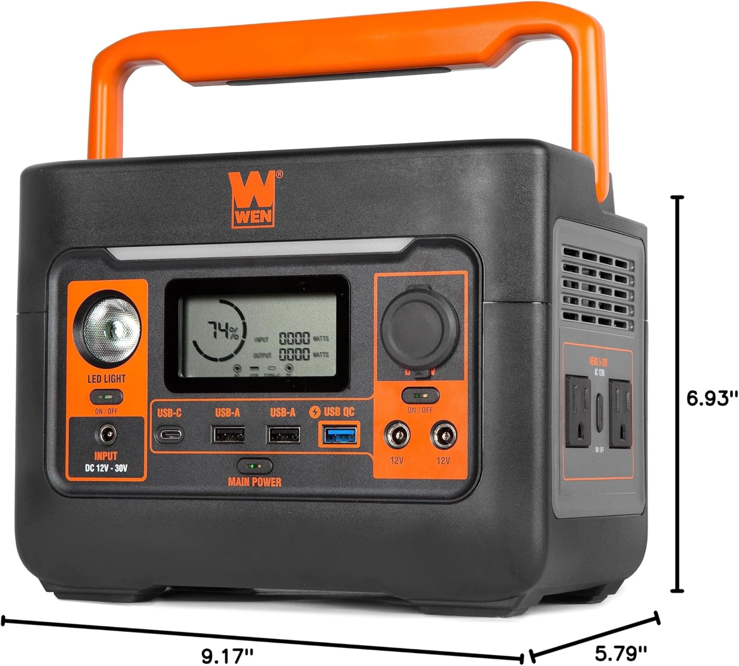WEN 300-Watt 269Wh Lithium-Ion Power Station and Battery-Powered Inverter Generator (PP300i) Gronata