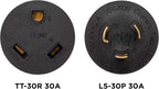 Westinghouse 30154A Generator Plug Adapter, 30A 120V L5-30P to TT-30R Gronata