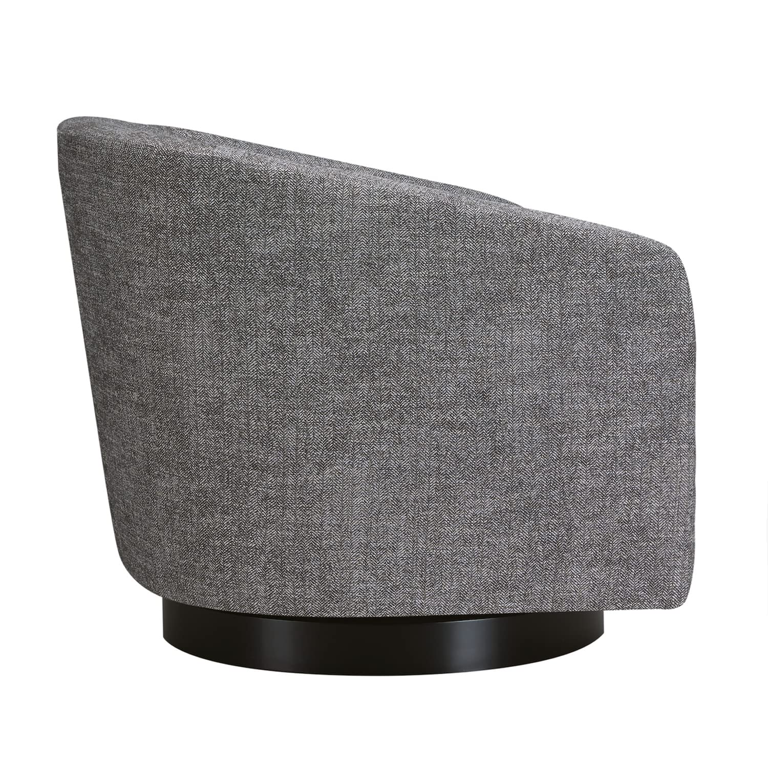 CHITA Swivel Accent Chair, Fully Assembled Fabric Barrel Armchair with FSC Certified Upholstered for Living Room, Bedroom and Office, Cream Gronata