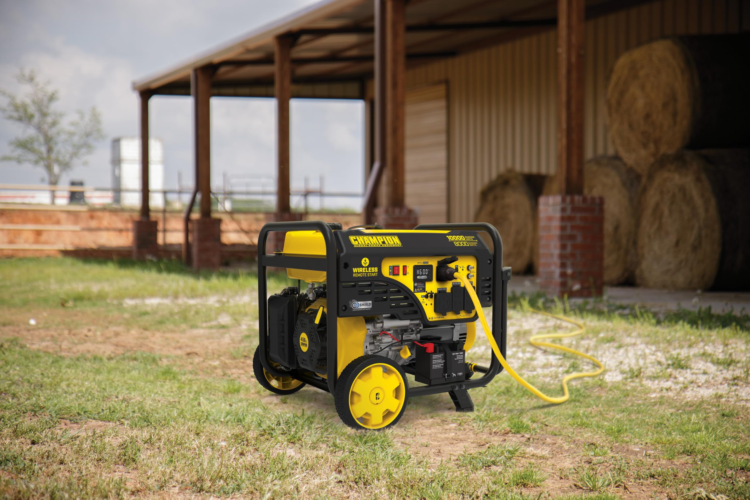 Champion Power Equipment 10,000-Watt Wireless Remote Start Home Backup Portable Generator with Free 3-Year Warranty Gronata