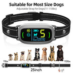 FAFAFROG Dog Bark Collar, Rechargeable Smart Collar, Anti Barking Training Collar with 5 Adjustable Sensitivity Beep Vibration, Bark Collar for Large Medium Small Dogs (Black) Gronata