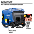 Westinghouse iGen4500DF Super Quiet Dual Fuel Portable Inverter Generator, 4500 Peak Watts & 3700 Rated Watts, Remote Electric Start, Gas & Propane Powered, RV Ready 30A Outlet, Parallel Capable Gronata