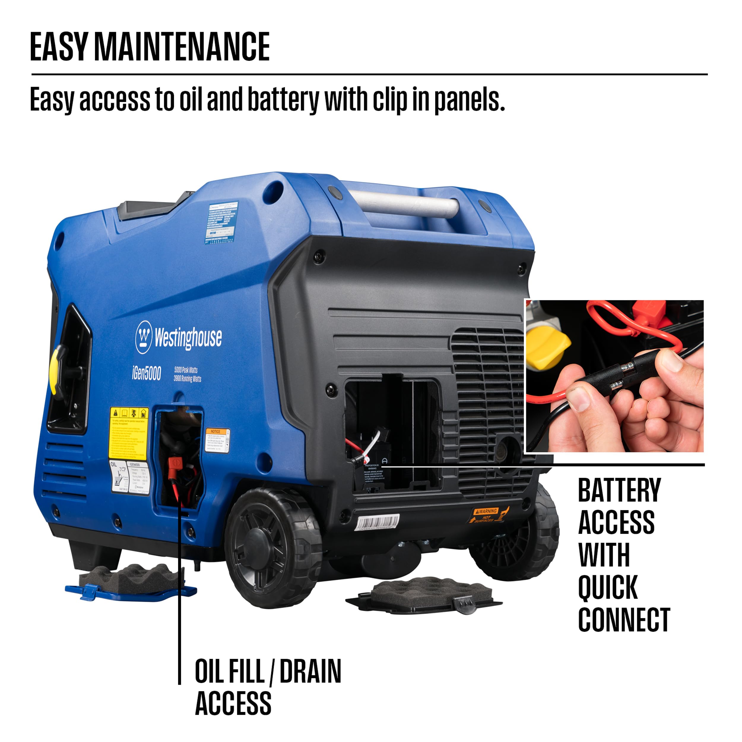 Westinghouse iGen4500DFc Super Quiet Dual Fuel Portable Inverter Generator, 4500 Peak Watts & 3700 Rated Watts, Remote Electric Start, Gas & Propane Powered, RV Ready, CO Sensor, Parallel Capable Gronata