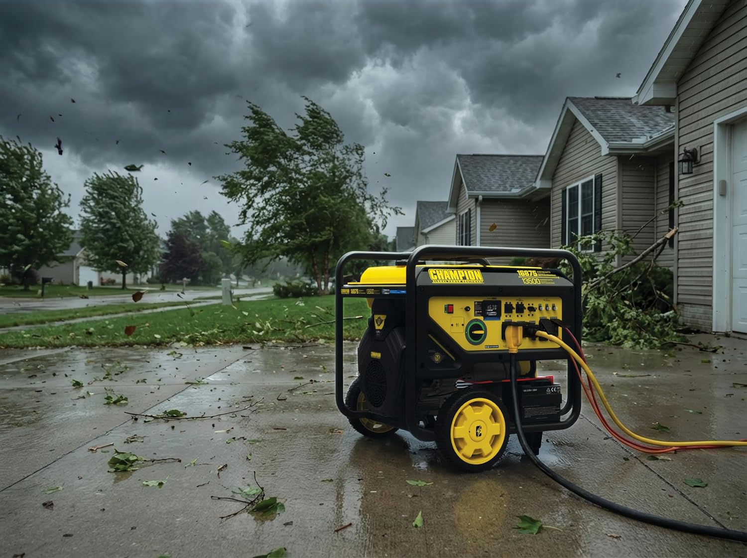 Champion Power Equipment 16,875-Watt Electric Start Home Backup Portable Generator with Free 3-Year Warranty Gronata