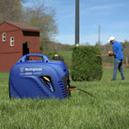Westinghouse 1500 Peak Watt Super Quiet & Lightweight Portable Inverter Generator, Gas Powered, CO Sensor, Parallel Capable, Long Run Time,Blue Gronata