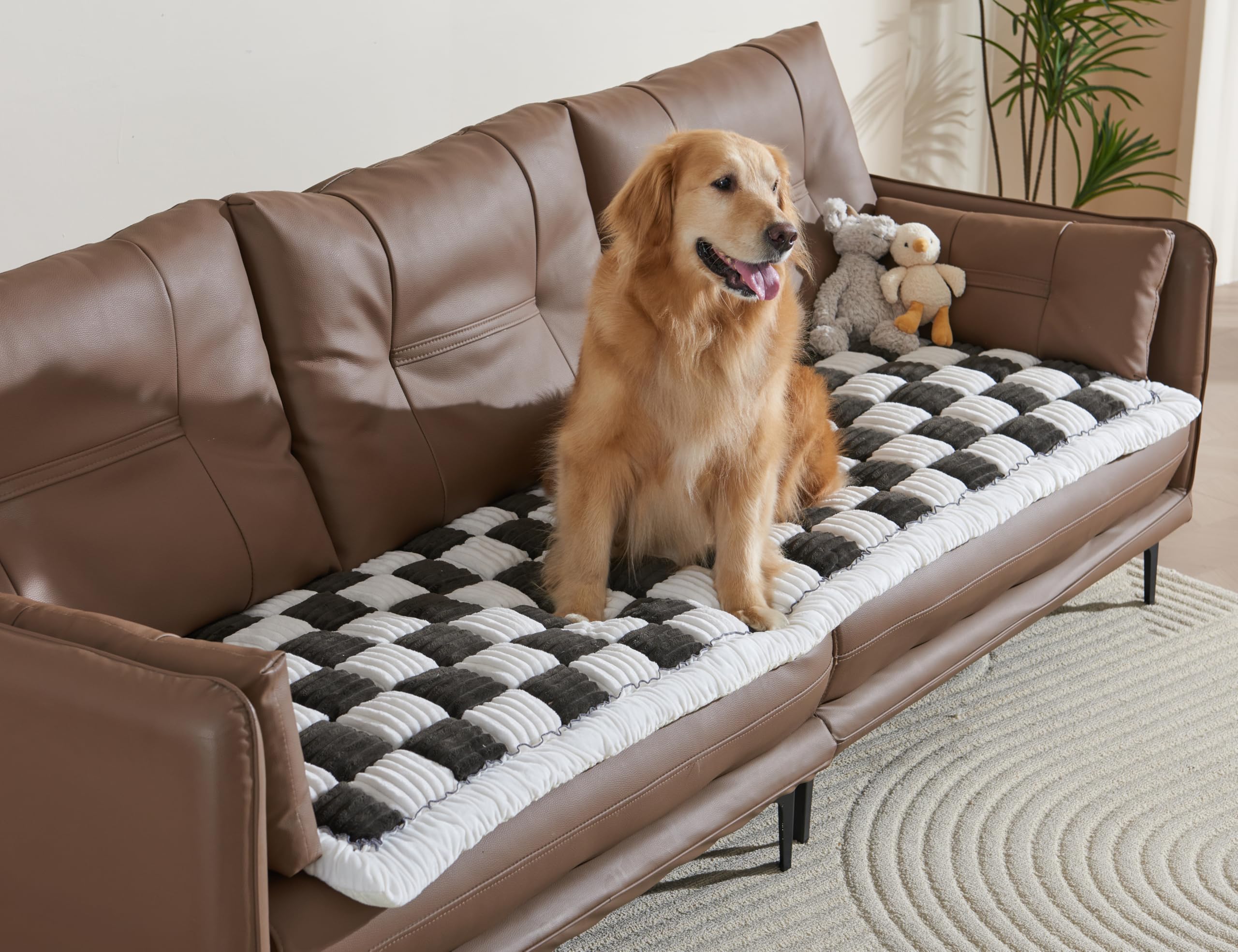 Couch Cushion Cover for dogs Sofa Cover Washable Pet Love Seat Couch Covers for Sofa Slipcovers Couch Protector Blanket for Dogs Sofa Cushion Covers for Pets Washable Pad Black 70x150cm/27.6x59in Gronata