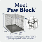 MidWest Homes for Pets 30-Inch iCrate for Medium Breeds, 21-40 lbs, Single Door Folding Dog Crate with Divider Panel, Leak-Proof Tray & Secure Latch, Portable, Durable & Easy to Assemble Gronata