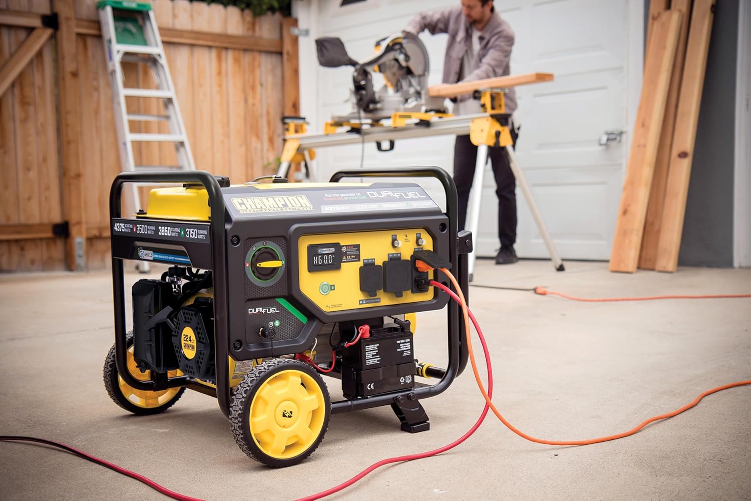 Champion Power Equipment 4375-Watt Wireless Start Dual Fuel RV Ready Portable Generator with Free 3-Year Warranty Gronata
