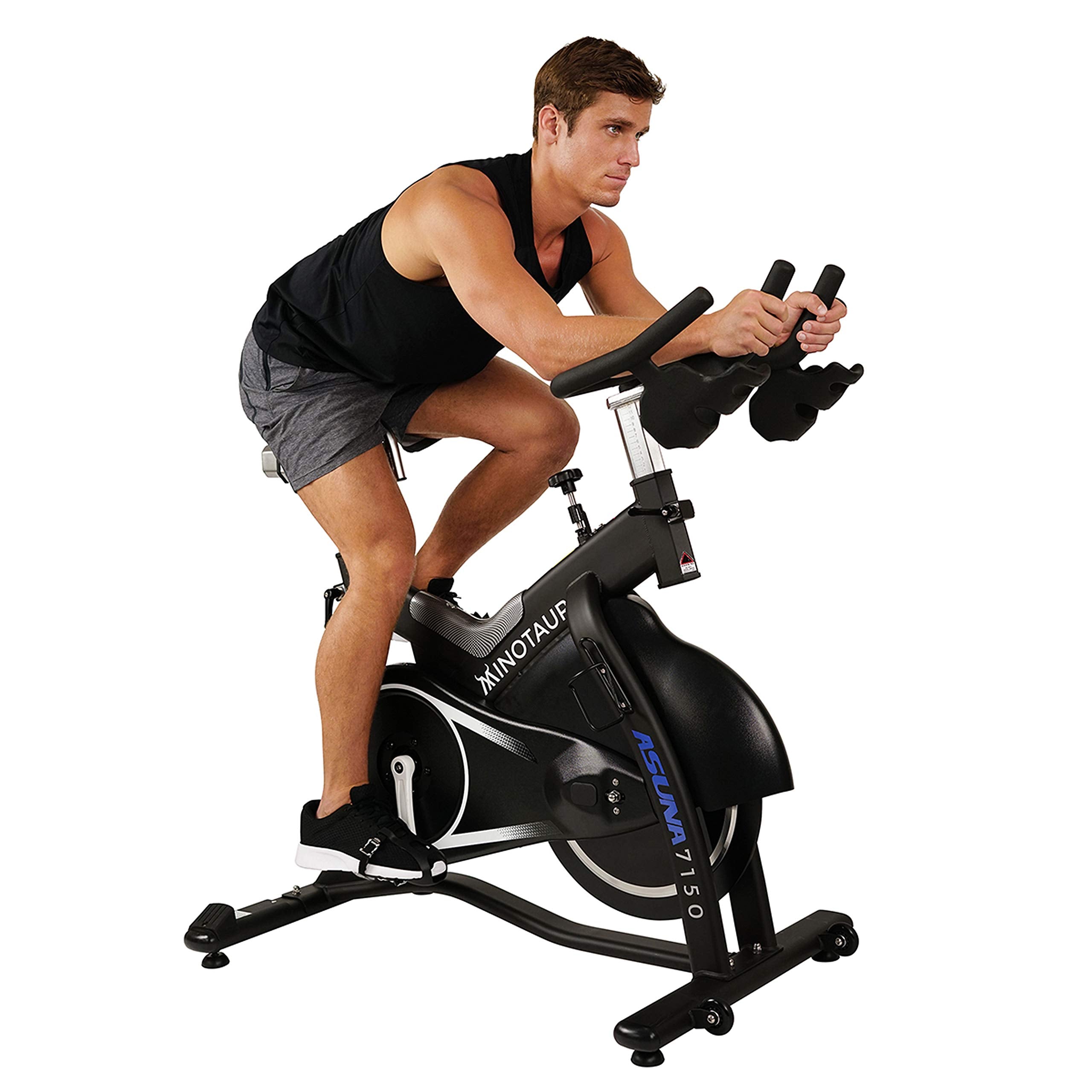 Sunny Health & Fitness Indoor Cycling Exercise Bike with SPD pedals - SF-B1509, White, 47 L x 20 W x 47 5 H Gronata