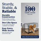MidWest Homes for Pets 30-Inch iCrate for Medium Breeds, 21-40 lbs, Single Door Folding Dog Crate with Divider Panel, Leak-Proof Tray & Secure Latch, Portable, Durable & Easy to Assemble Gronata