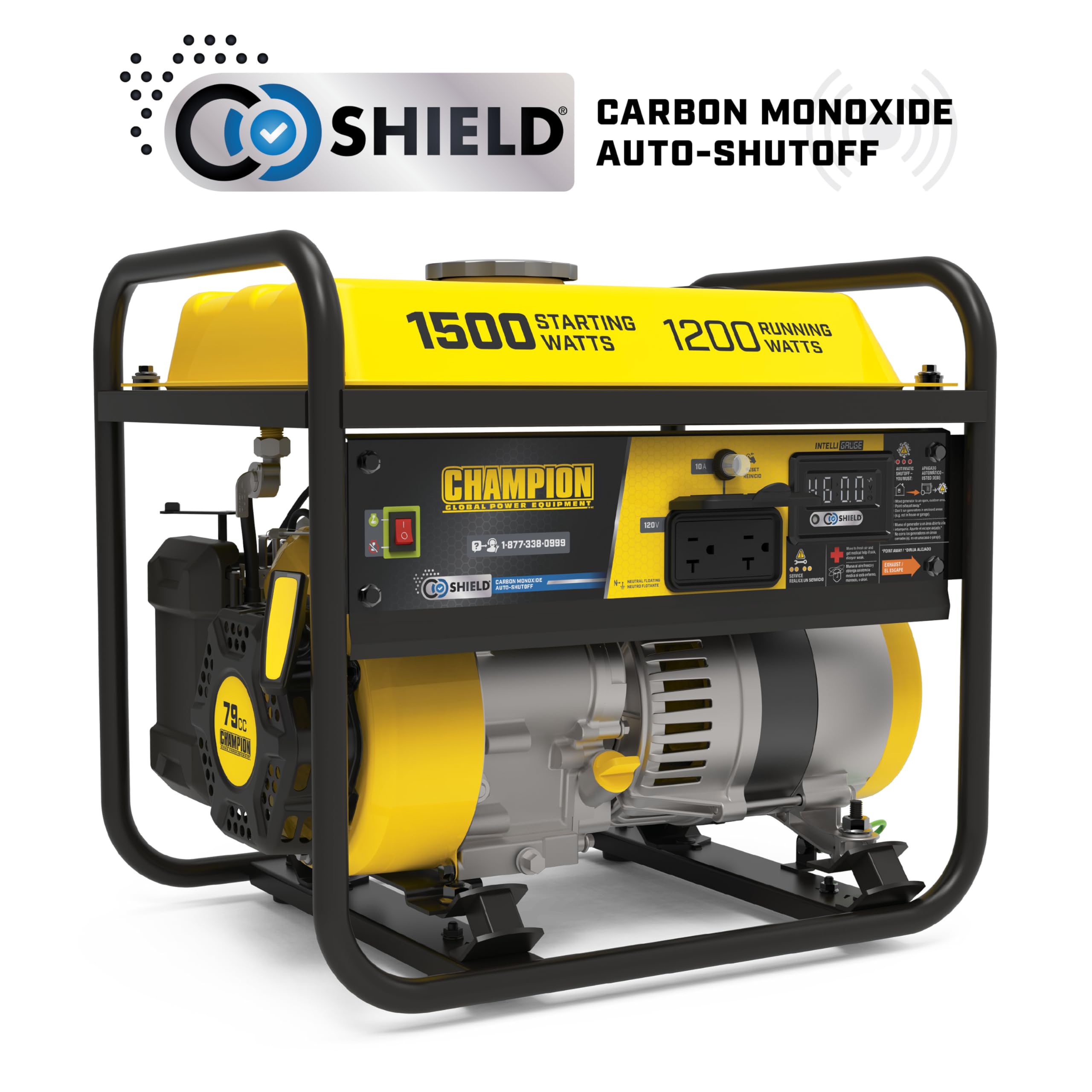 Champion Power Equipment 1500-Watt Portable Generator with Free 3-Year Warranty Gronata
