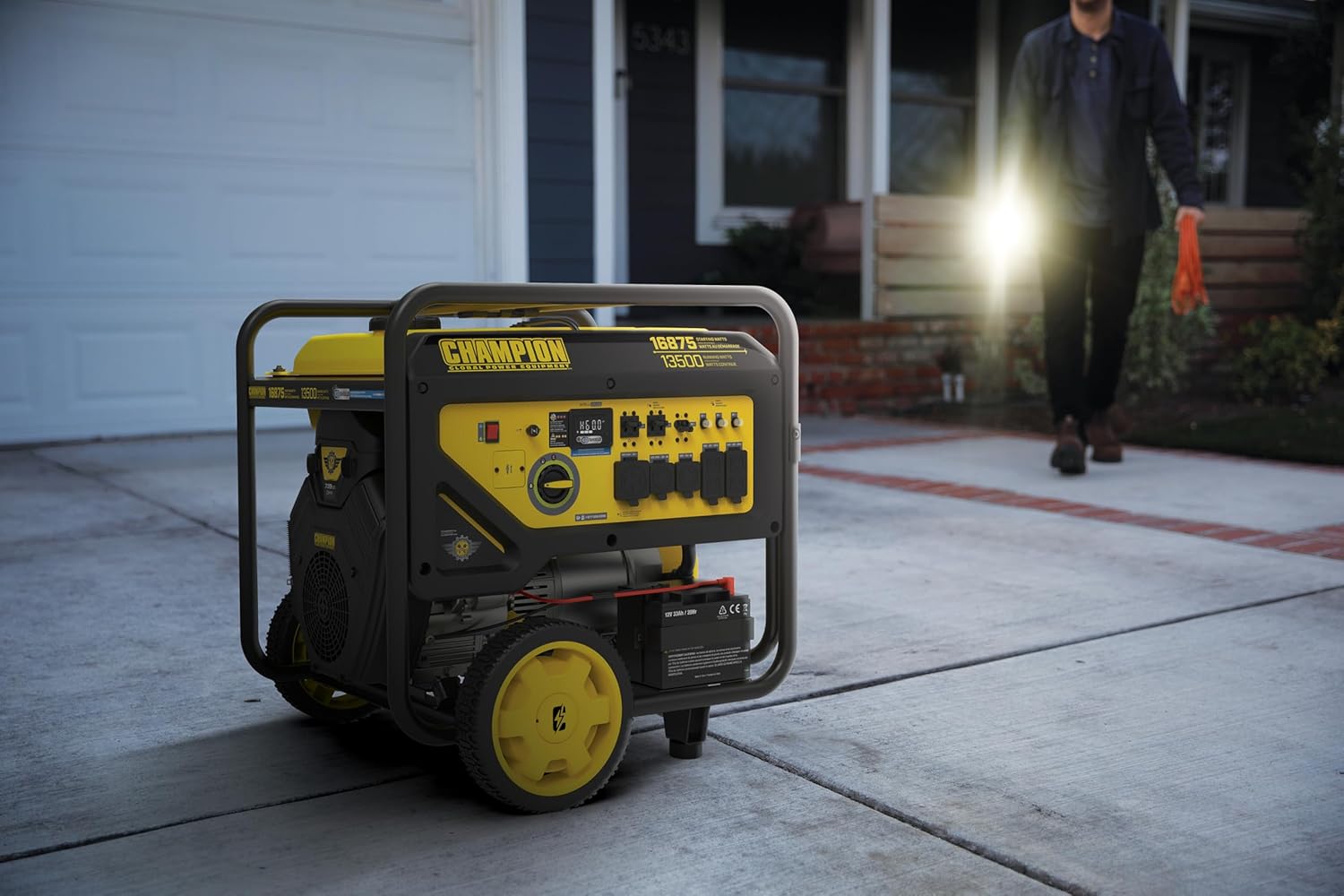 Champion Power Equipment 16,875-Watt Electric Start Home Backup Portable Generator with Free 3-Year Warranty Gronata