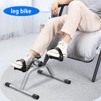 RYGEO Pedal Exerciser Mini Exercise Bike for Leg and Arm Recovery Exercise Lightweight and Portable Floor Bike(Silver) Gronata