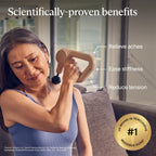 TheraGun Therabody Relief - Quiet Deep Tissue Therapy Massage Gun - Bluetooth Enabled, Electric Percussion Massage Gun & Personal Massager for Pain in The Neck, Back, Leg, Shoulder and Foot (Black) Gronata