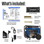 Westinghouse WGen9500DF Dual Fuel Home Backup Portable Generator, 12500 Peak Watts & 9500 Rated Watts, Remote Electric Start, Transfer Switch Ready, Gas and Propane Powered, CARB Compliant Gronata
