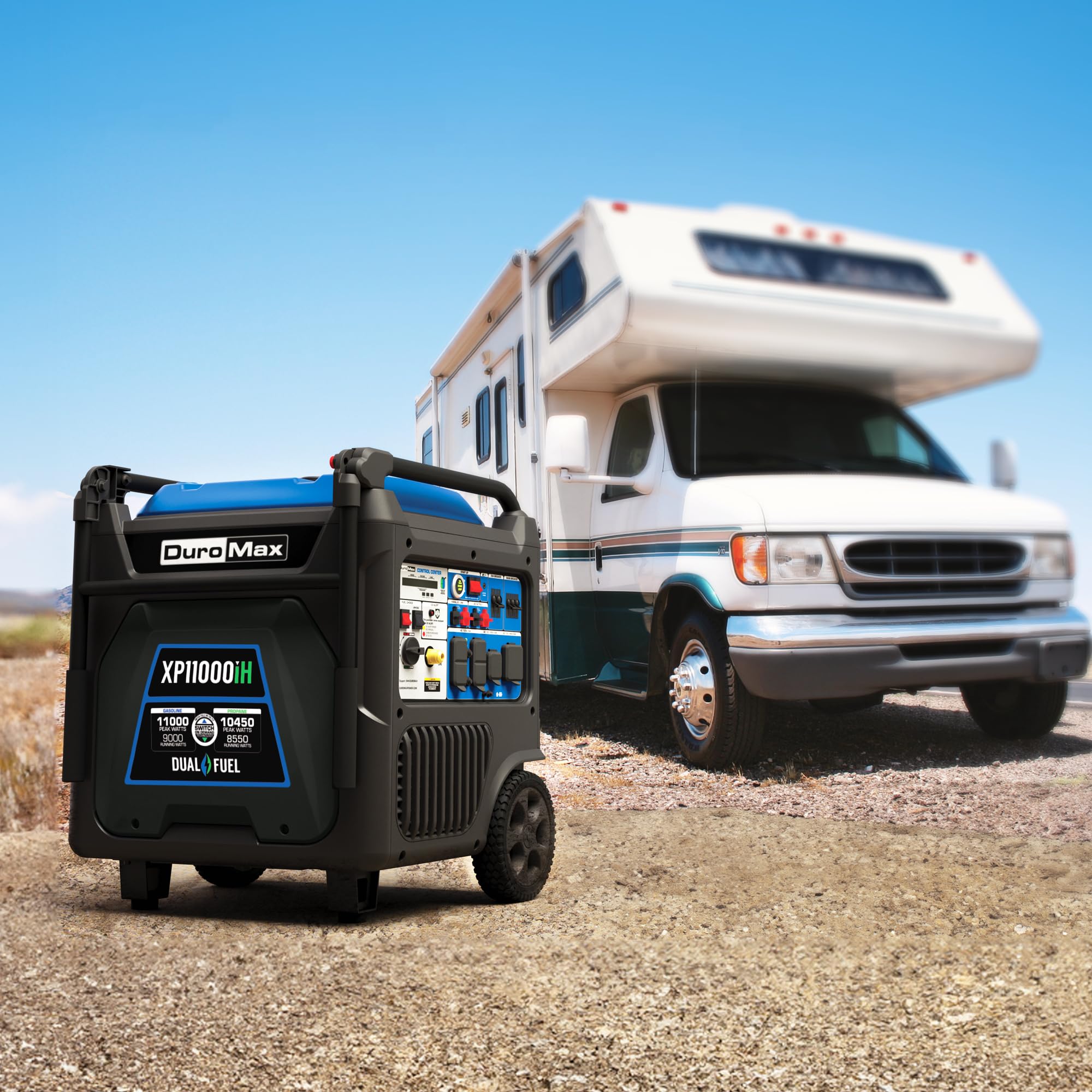 DuroMax XP4500iH 4,500-Watt Dual Fuel Portable Digital Inverter Generator - Gas & Propane, Remote Electric Start, RV & Emergency Ready Gronata