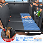 MYJAQI Back Seat Extender for Dogs, Waterproof Dog Car Seat Cover for Back Seat with Hard Bottom, 2026 Upgraded Material, Anti Scratch, Safer, Easy to Use and Clean, Holds 400lbs Gronata