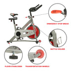 Sunny Health & Fitness Indoor Cycling Exercise Bike with SPD pedals - SF-B1509, White, 47 L x 20 W x 47 5 H Gronata