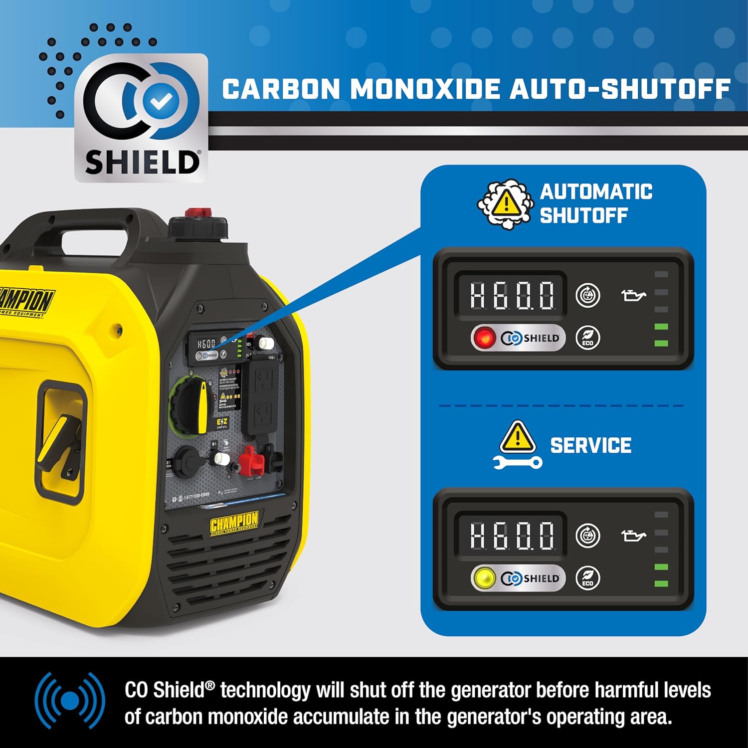 Champion Power Equipment 2500-Watt Ultralight Portable Inverter Generator with Quiet Technology and Free 3-Year Warranty Gronata
