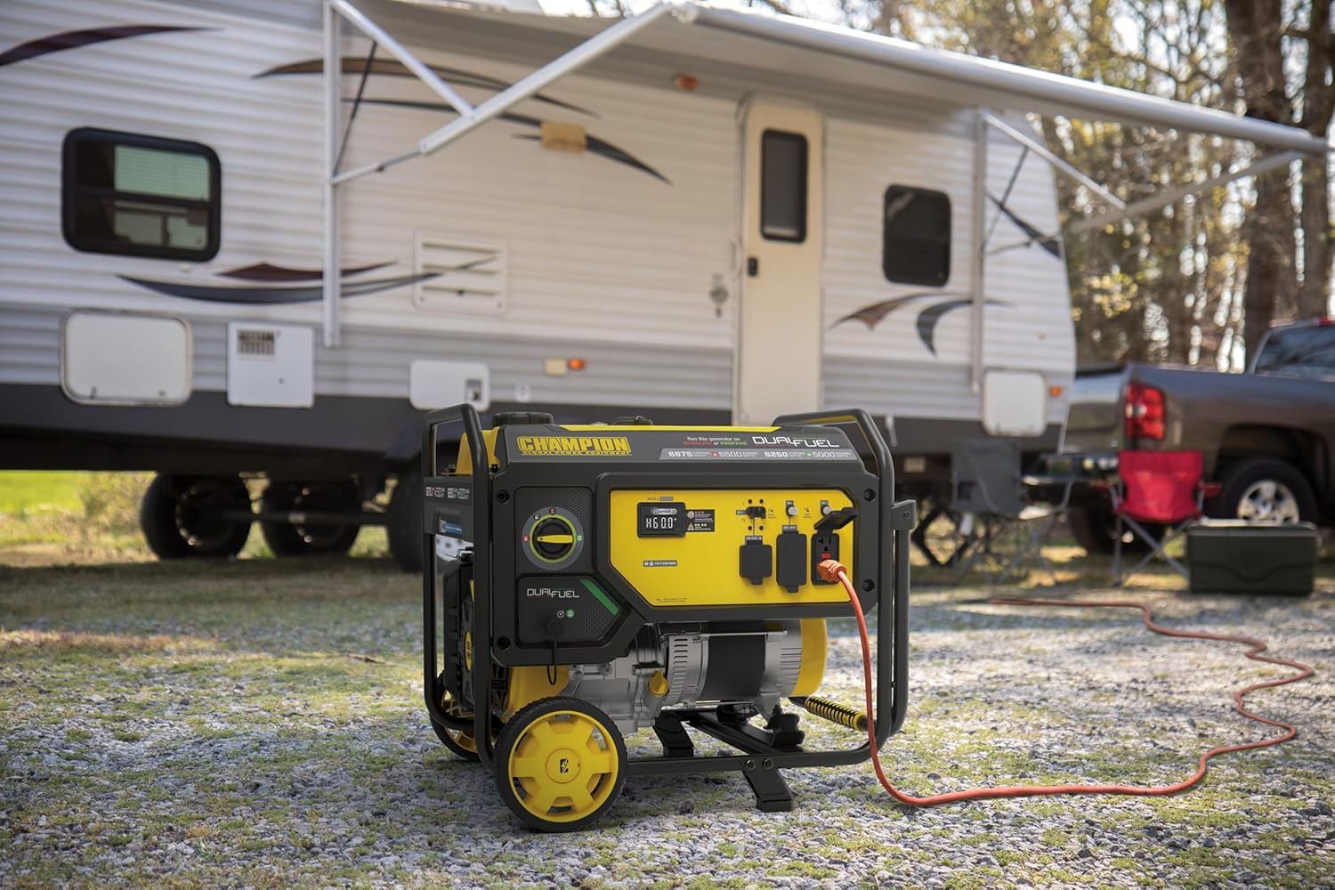 Champion Power Equipment 6875-Watt Dual Fuel Portable Generator with Free 3-Year Warranty Gronata