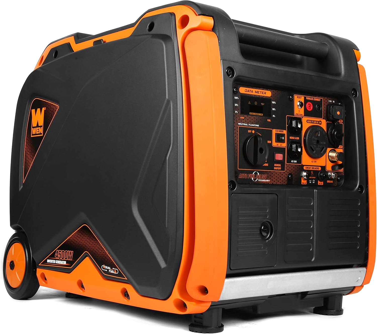 WEN DF450i Super Quiet 4500-Watt Dual RV-Ready Portable Inverter Generator with Fuel Shut-Off Gronata